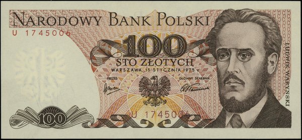 100 złotych, 15.01.1975