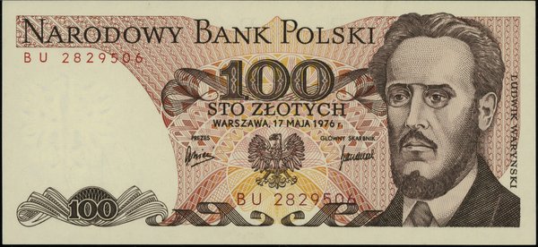 100 złotych, 17.05.1976