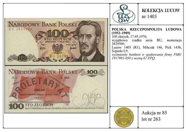 100 złotych, 17.05.1976