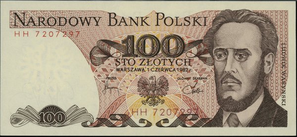 100 złotych, 1.06.1982