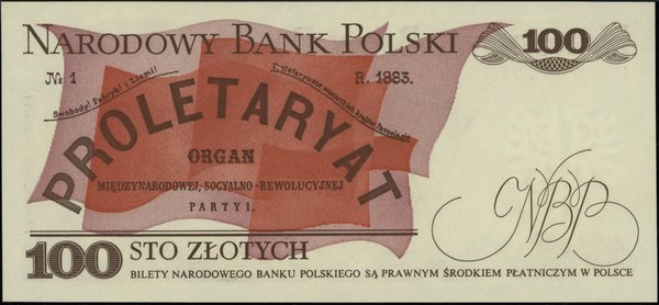 100 złotych, 1.06.1986