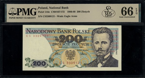 200 złotych, 1.06.1986