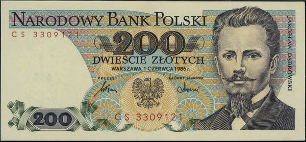 200 złotych, 1.06.1986