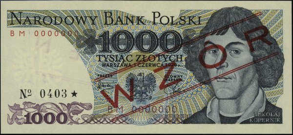 1 000 złotych, 1.06.1979