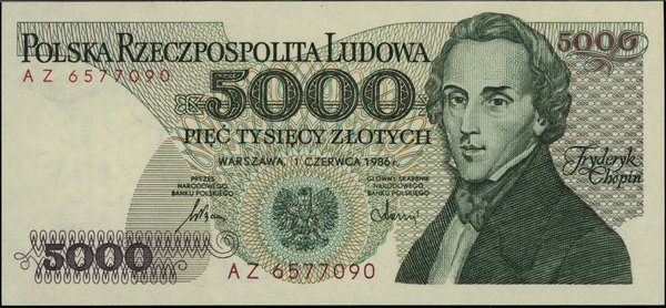 5.000 złotych, 1.06.1986