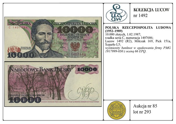 10.000 złotych, 1.02.1987