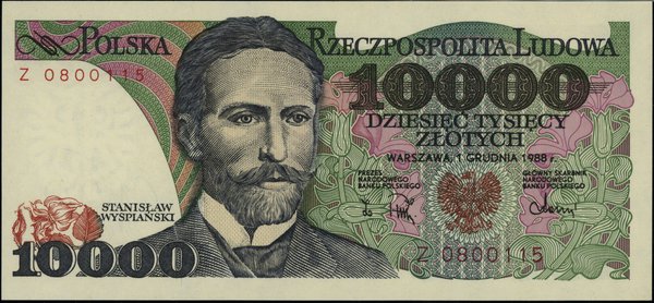 10.000 złotych, 1.12.1988