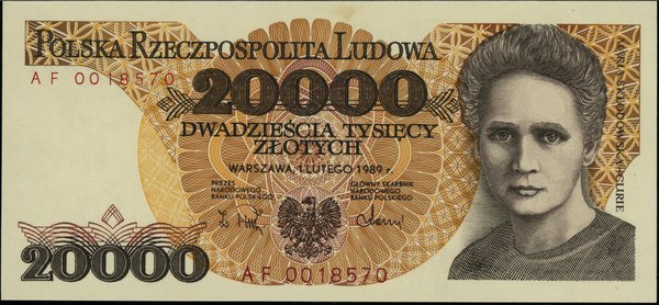 20.000 złotych, 1.02.1989