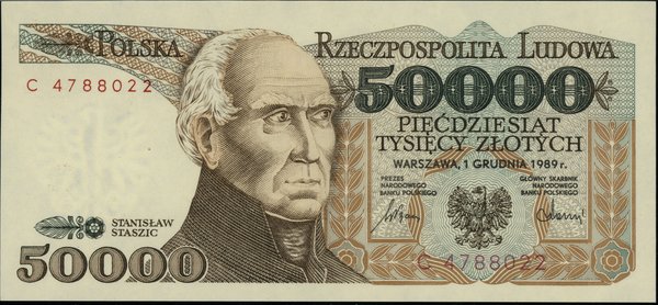 50.000 złotych, 1.12.1989