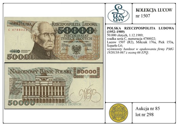 50.000 złotych, 1.12.1989