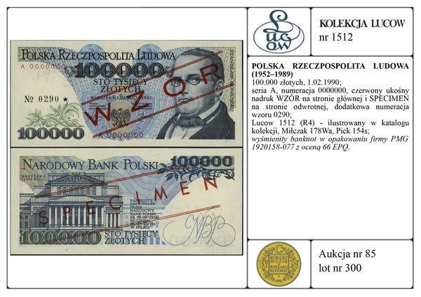 100.000 złotych, 1.02.1990