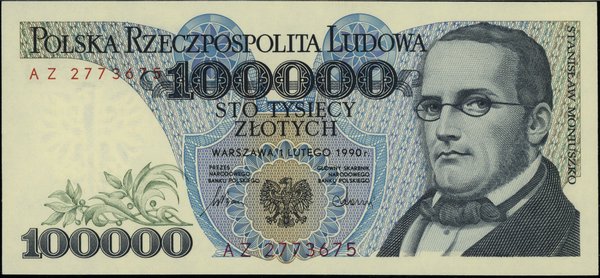 100.000 złotych, 1.02.1990