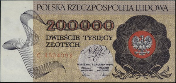 200.000 złotych, 1.12.1989