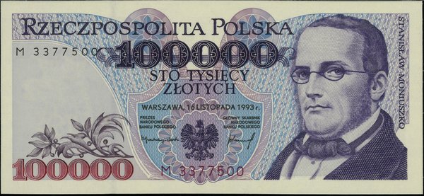 100.000 złotych, 16.11.1993