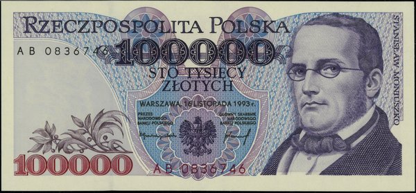 100.000 złotych, 16.11.1993