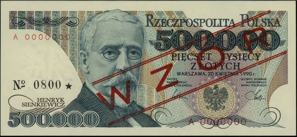 500.000 złotych, 20.04.1990