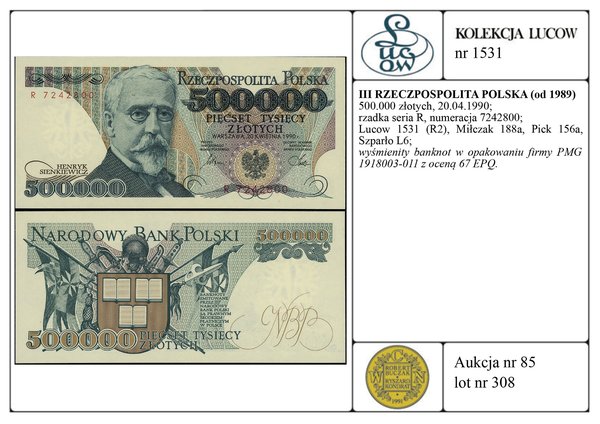 500.000 złotych, 20.04.1990