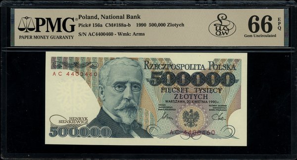 500.000 złotych, 20.04.1990