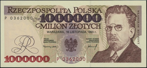 1.000.000 złotych, 16.11.1993