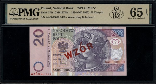 20 złotych, 25.03.1994