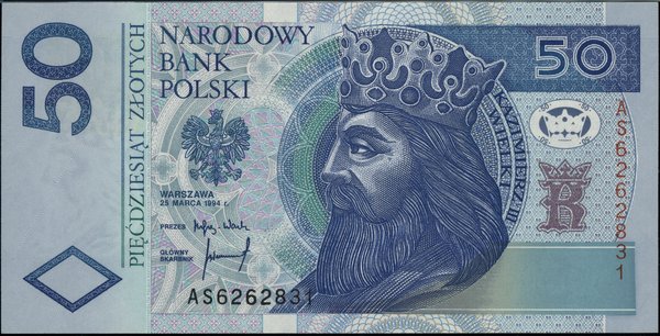 50 złotych, 25.03.1994