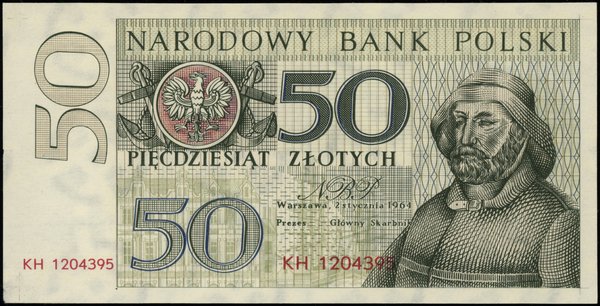 50 złotych, 2.01.1964