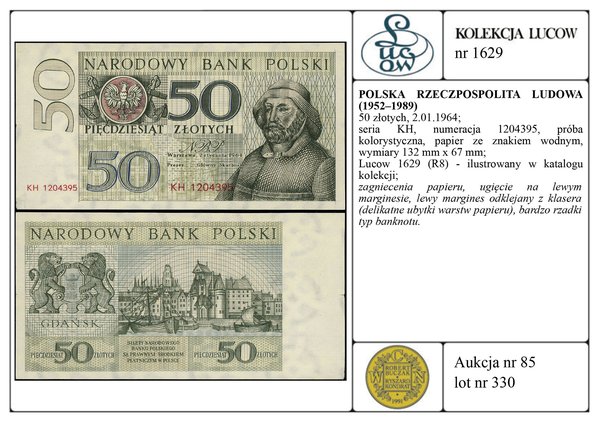 50 złotych, 2.01.1964