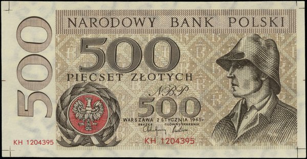 500 złotych, 2.01.1965