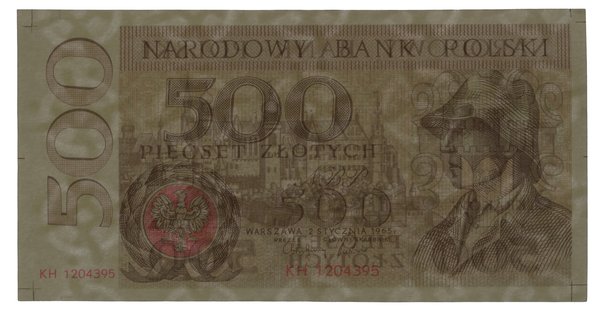 500 złotych, 2.01.1965