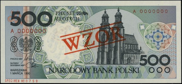 500 złotych, 1.03.1990