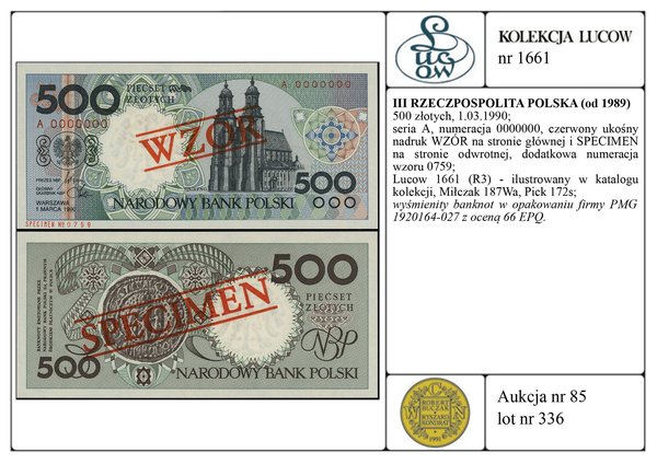 500 złotych, 1.03.1990