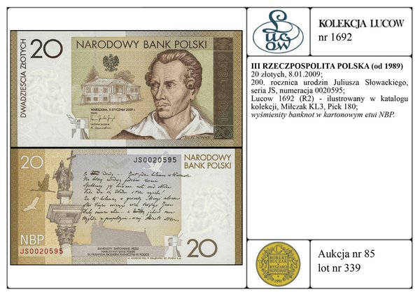 20 złotych, 8.01.2009