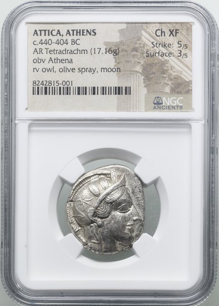 Tetradrachma, (ok. 454–404 pne), Ateny