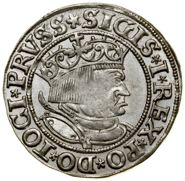 Grosz, 1533, Toruń; końcówki legend PRVSS / PRVS