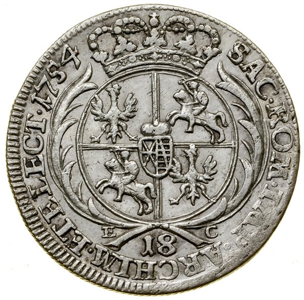 Ort, 1754 EC, Lipsk; owalne zakończenie naramien