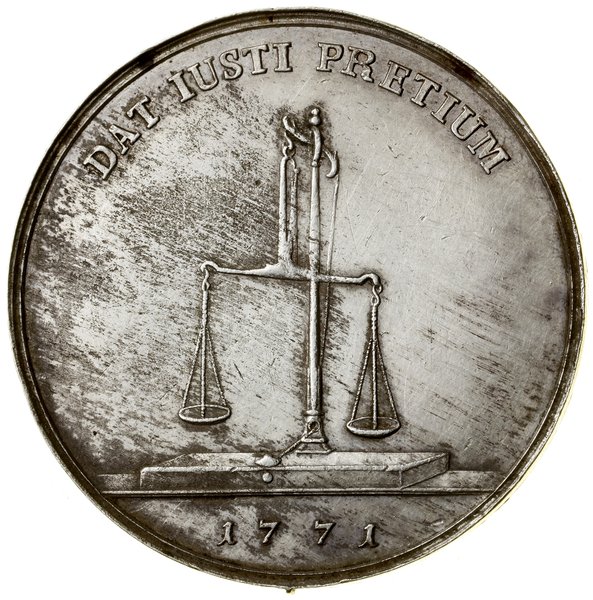 Talar próbny, 1771, Warszawa; Aw: Głowa króla w 