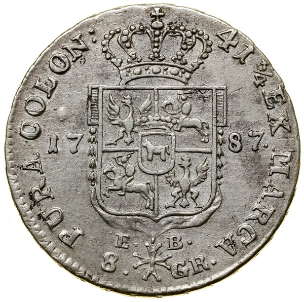 Dwuzłotówka (8 groszy), 1787 EB, Warszawa