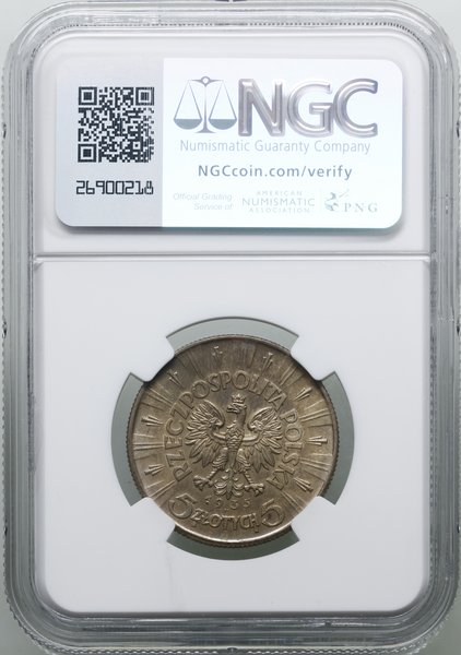 5 złotych, 1935, Warszawa; Józef Piłsudski; Kop.
