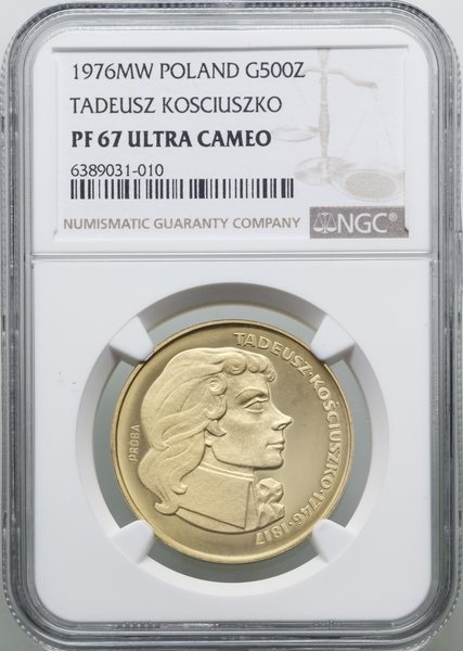 500 złotych, 1976, Warszawa; Tadeusz Kościuszko 