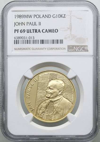 10.000 złotych, 1989, Warszawa; Jan Paweł II – p