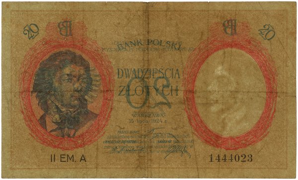 20 złotych, 15.07.1924