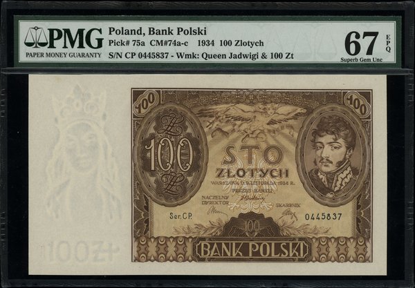 100 złotych, 9.11.1934