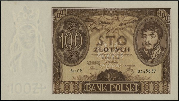 100 złotych, 9.11.1934