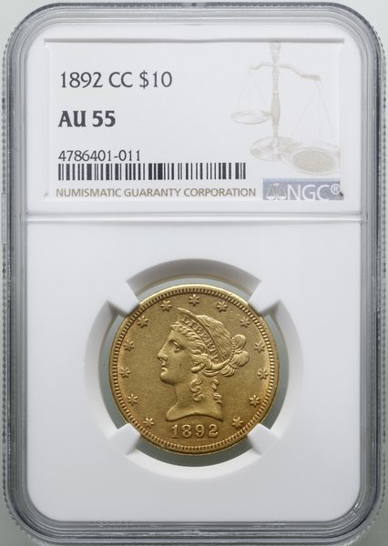 10 dolarów, 1892 CC, Carson City