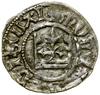 Półgrosz koronny, (1408), Kraków; Aw: Korona, + MONE ✸ WLADISLΛI; Rw: Orzeł, + REGIS POLONIE ✸, Fr..