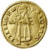 Floren, (1342–1353), Buda (?), mincerz Lóránd; Aw: Lilia, + LODOV - ICI REX; Rw: Postać św. Jana n..