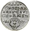 Trojak, 1557, Gdańsk; awers bez obwódki, popiersie króla nieco mniejsze; Białk.-Szw. 427, CNG 92.b..
