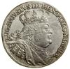 Ort, 1755 EC, Lipsk; typ portretowy z dużą głową władcy, brosza zapony owalna, gładka, pola koron ..