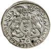 Szóstak, 1760, Gdańsk; odmiana z obwódkami na awersie i rewersie, pod tarczą herbową R - E - CE (R..
