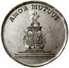 Gulden (2/3 talara), 1747, Drezno; moneta wybita z okazji ślubu księżniczki Marii Józefy z Ludwiki..